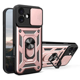 iPhone 17 - EIDERWOOD Hybrid Håndværker Cover m. Kickstand & Cam Slider - Rose Gold
