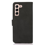 Samsung Galaxy S23 KHAZNEH Retro Leather Flip Cover m. Lommebok - Svart