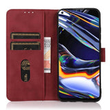 Samsung Galaxy S23 KHAZNEH Retro Læder Flip Cover m. Pung - Rød