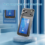 iPhone 18 Pro Max / 17 Pro Max EIDERWOOD Hybrid Plast Bagside Cover m. Kortlomme - Gennemsigtig