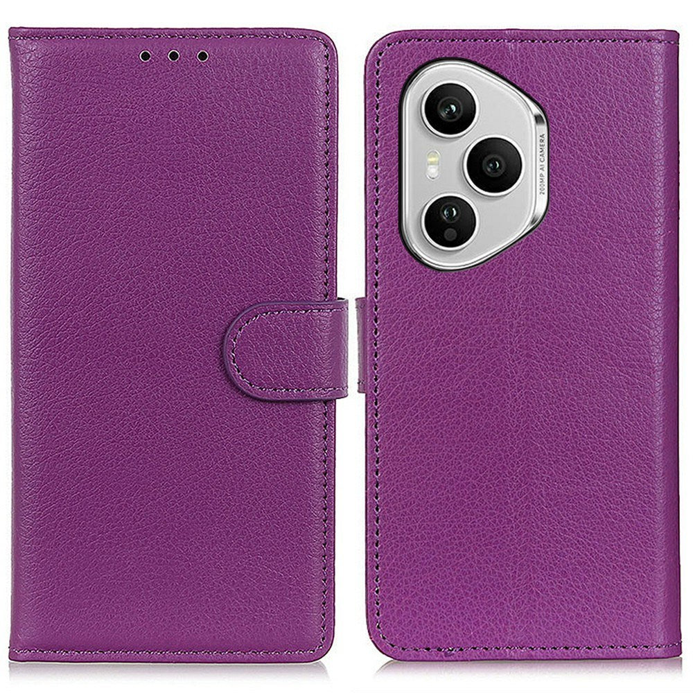 Honor 400 Pro - EIDERWOOD Kunstlæder Flip Cover m. Kortholder & Ståfunktion - Lilla