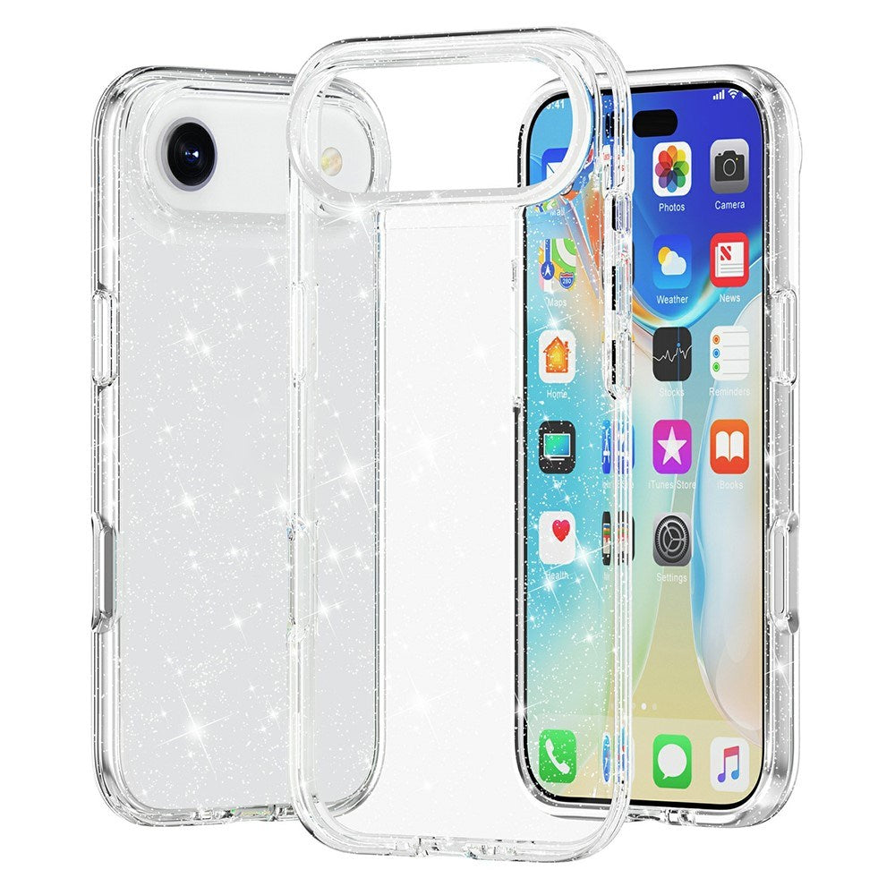 EIDERWOOD iPhone Air Hybrid Plastik Mobil Cover - Hvid Glitter