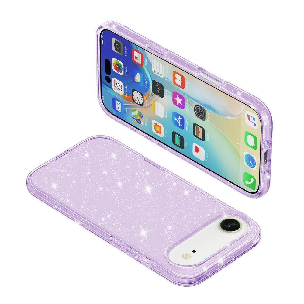 EIDERWOOD iPhone Air Hybrid Plastik Mobil Cover - Lilla Glitter