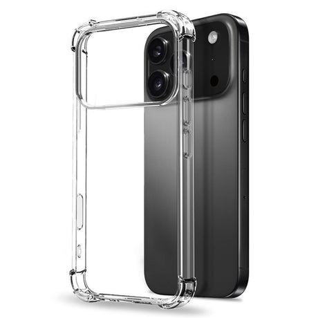 iPhone 17 Pro Max - NORTHJO 3-i-1 Beskyttelsessæt m. Stødabsorberende Fleksibelt Plastik Cover / Hærdet Skærmbeskyttelsesglas / Kameralinsebeskyttelsesglas - Gennemsigtig