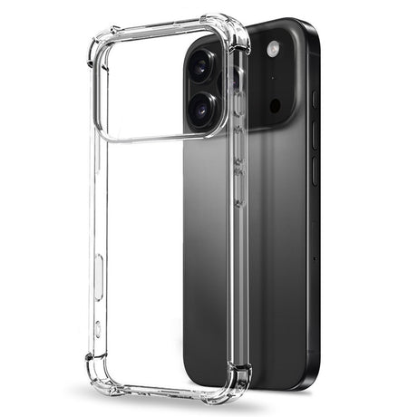 iPhone 17 Pro Max - NORTHJO 2-i-1 Beskyttelsessæt m. Stødabsorberende Fleksibelt Plastik Cover & Hærdet Skærmbeskyttelsesglas - Gennemsigtig