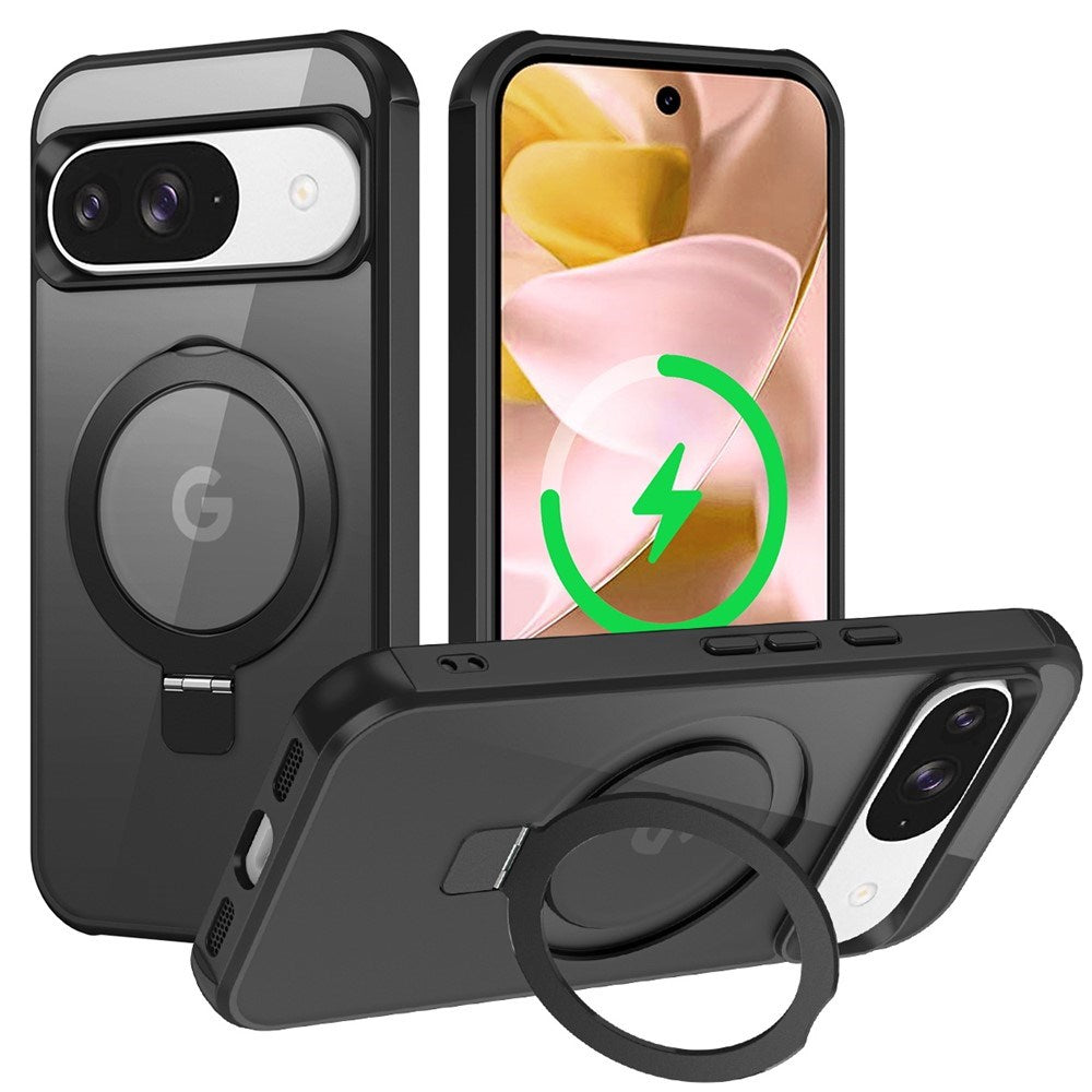 EIDERWOOD Google Pixel 10 / 10 Pro / 9 / 9 Pro Mobil Cover m. Kickstand - MagSafe Kompatibel - Sort