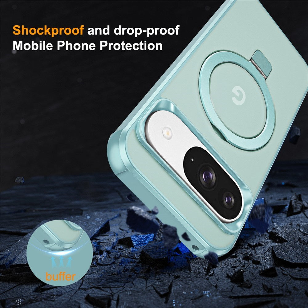 EIDERWOOD Google Pixel 10 / 10 Pro / 9 / 9 Pro Mobil Cover m. Kickstand - MagSafe Kompatibel - Lyseblå