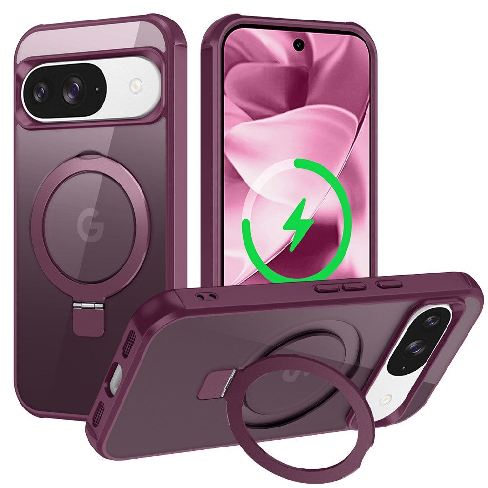 EIDERWOOD Google Pixel 10 / 10 Pro / 9 / 9 Pro Mobil Cover m. Kickstand - MagSafe Kompatibel - Vinrød