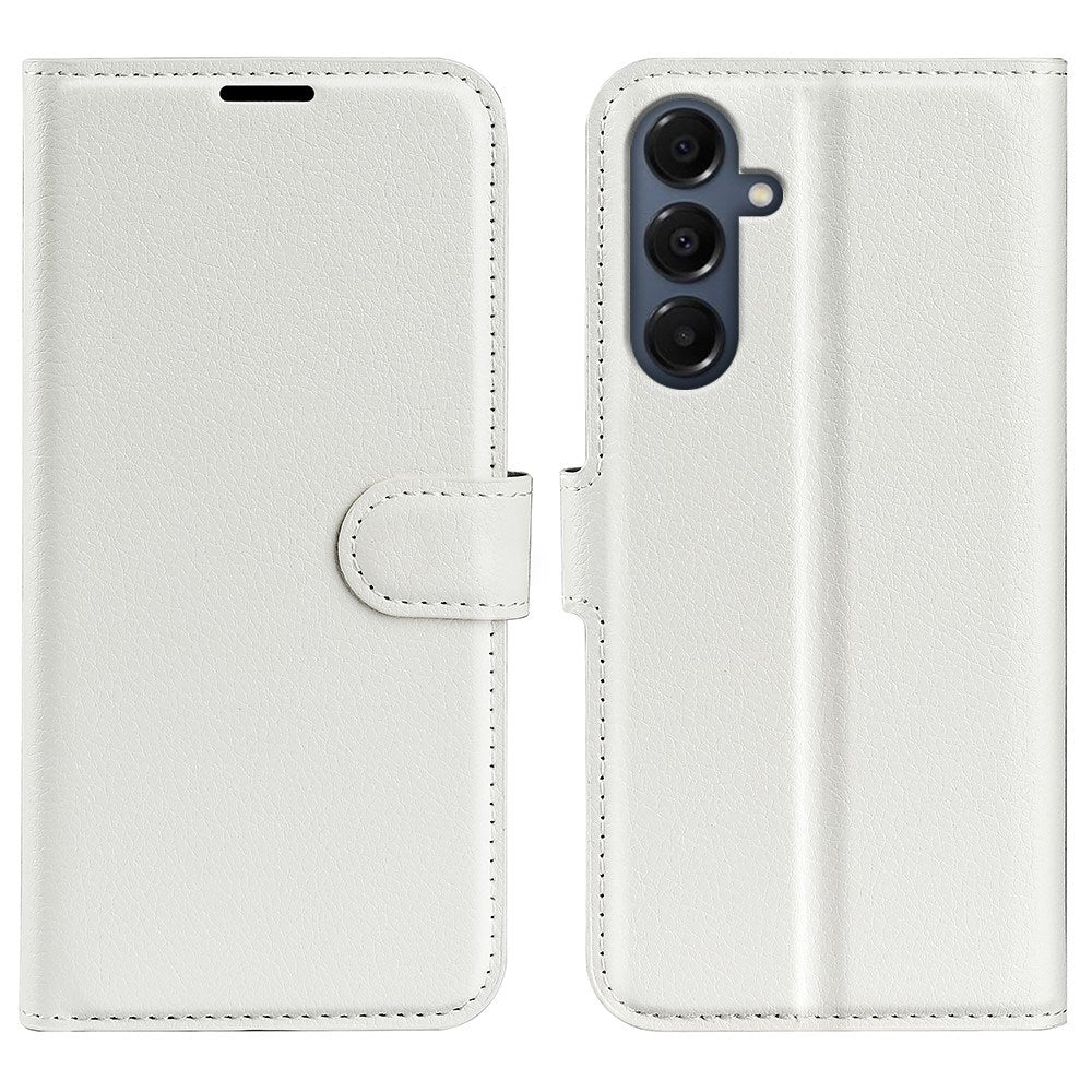 EIDERWOOD Samsung Galaxy A17 (5G) Litchi Kunstlæder Flip Cover m. Pung - Hvid