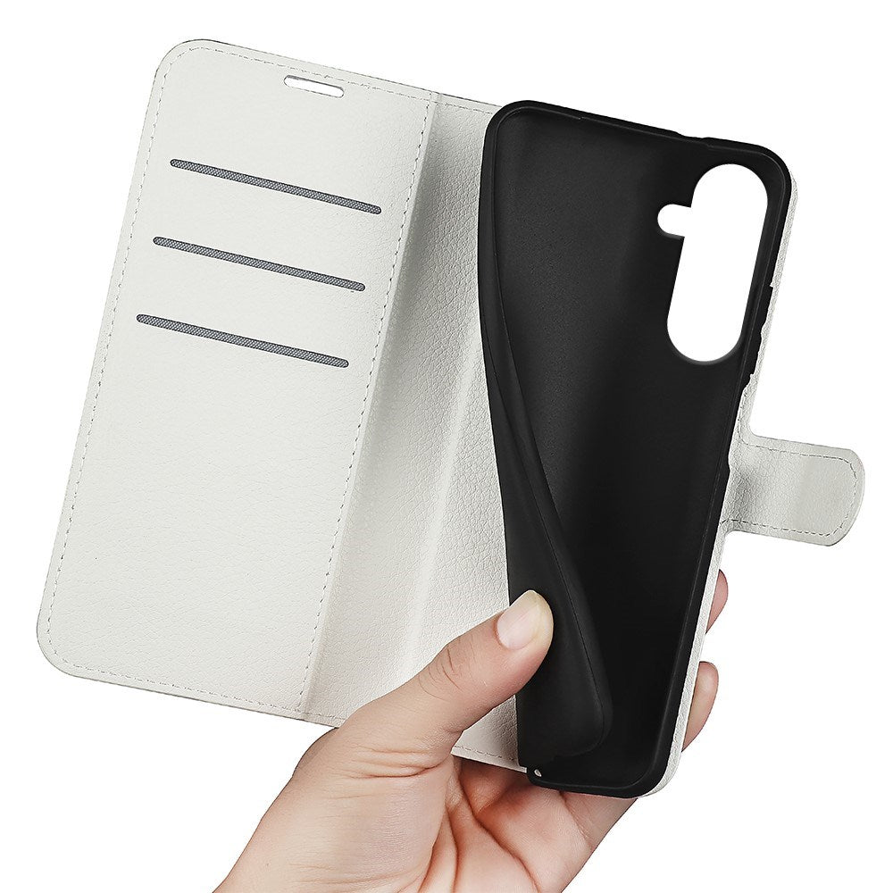 EIDERWOOD Samsung Galaxy A17 (5G) Litchi Kunstlæder Flip Cover m. Pung - Hvid