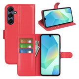 EIDERWOOD Samsung Galaxy A17 (5G) Litchi Kunstlæder Flip Cover m. Pung - Rød