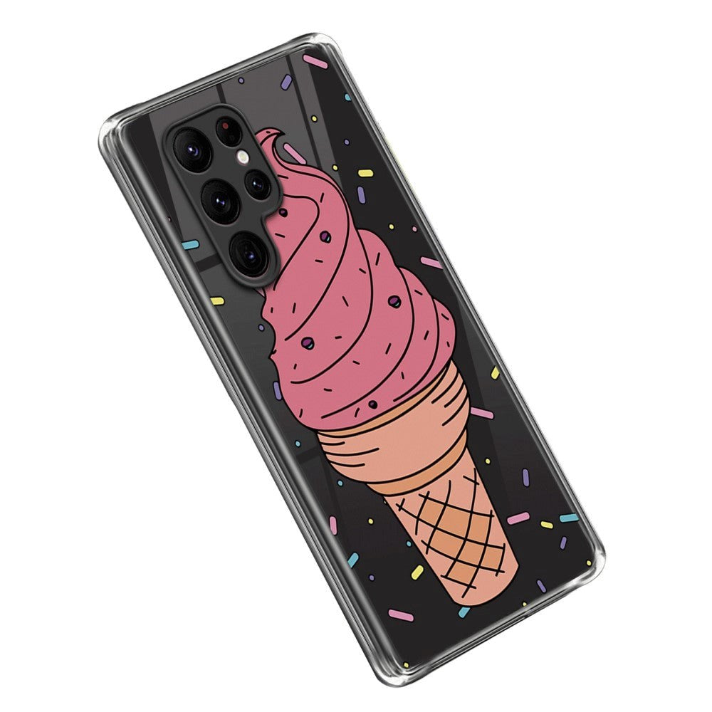 Samsung Galaxy S23 Ultra fleksibelt deksel i TPU-plast - Ice