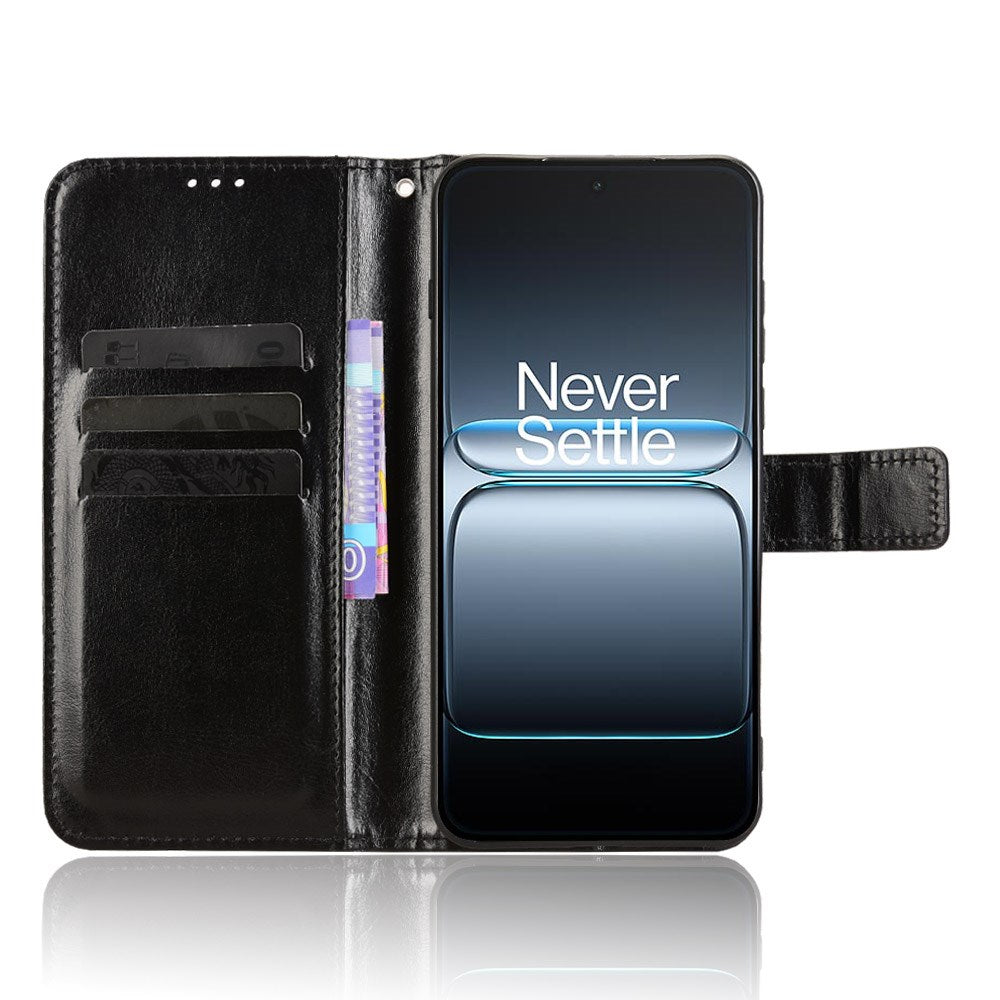 OnePlus Nord 5 - EIDERWOOD Kunstlæder Flip Cover m. Strop - Sort