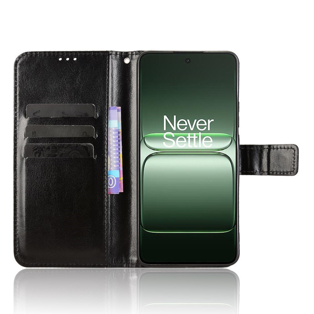 OnePlus Nord CE5 - EIDERWOOD Kunstlæder Flip Cover m. Strop - Sort