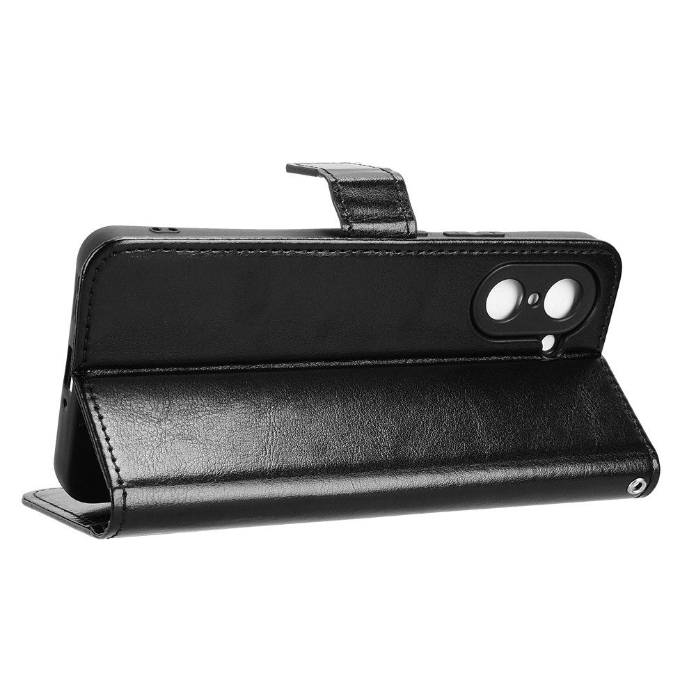 OnePlus Nord CE5 - EIDERWOOD Kunstlæder Flip Cover m. Strop - Sort