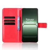 OnePlus Nord CE5 - EIDERWOOD Kunstlæder Flip Cover m. Strop - Rød