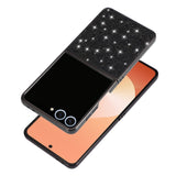 Samsung Galaxy Z Flip7 - EIDERWOOD Glitter Cover - Sort