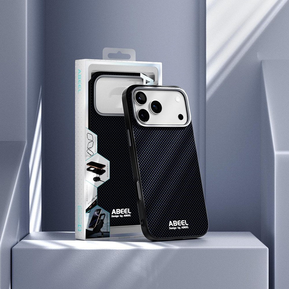 iPhone 18 Pro / 17 Pro ABEEL MagSafe Kompatibel Aluminium Cover - Blå