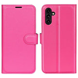 Samsung Galaxy A14 (5G) PU Litchi Leather Flip Cover m. Lommebok - Rosa
