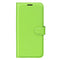 Samsung Galaxy A14 (5G) PU Litchi Leather Flip Cover m. Lommebok - Grønn