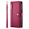 EIDERWOOD iPhone 17 Flip Cover - Indbygget Kortholder & Lynlåslomme & Strop - Red