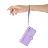 EIDERWOOD iPhone 17 Pro Max Flip Cover - Indbygget Kortholder & Lynlåslomme & Strop - Lilla