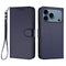 iPhone 18 Pro Max / 17 Pro Max EIDERWOOD Kunstlæder Flip Cover m. Strop & Ståfunktion - Blå