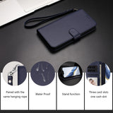iPhone 18 Pro Max / 17 Pro Max EIDERWOOD Kunstlæder Flip Cover m. Strop & Ståfunktion - Blå