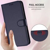 iPhone 18 Pro Max / 17 Pro Max EIDERWOOD Kunstlæder Flip Cover m. Strop & Ståfunktion - Blå