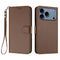 iPhone 18 Pro Max / 17 Pro Max EIDERWOOD Kunstlæder Flip Cover m. Strop & Ståfunktion - Brun