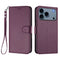 iPhone 18 Pro Max / 17 Pro Max EIDERWOOD Kunstlæder Flip Cover m. Strop & Ståfunktion - Lilla