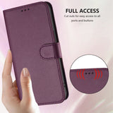 iPhone 18 Pro Max / 17 Pro Max EIDERWOOD Kunstlæder Flip Cover m. Strop & Ståfunktion - Lilla