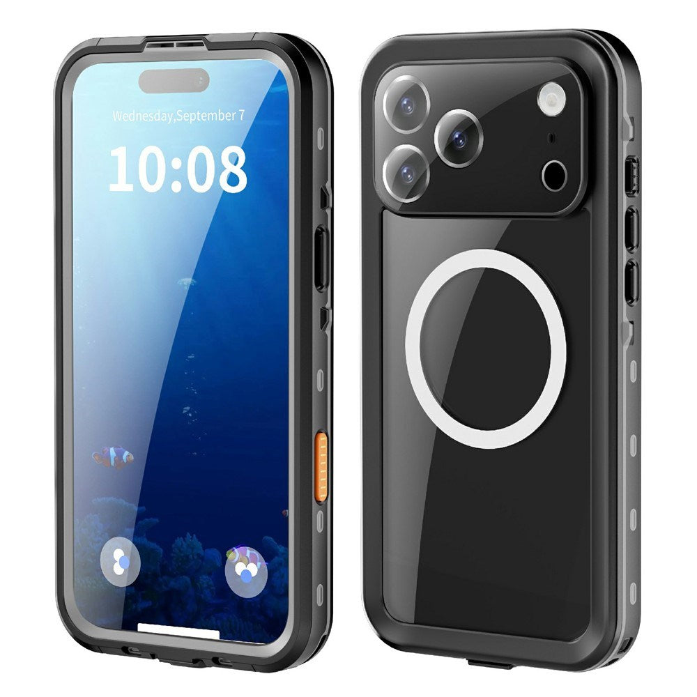 iPhone 17 Pro Max - EIDERWOOD Vandtæt Håndværker Cover m. Skærmbeskyttelse & Strop - MagSafe Kompatibel - Sort