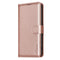 EIDERWOOD Samsung Galaxy S25 FE Kunstlæder Flip Cover m. Ståfunktion & Kortholder - Rose Gold