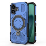 EIDERWOOD  iPhone 17 Håndværker Mobil Cover - Magnetisk Kickstand - MagSafe Kompatibel - Blå