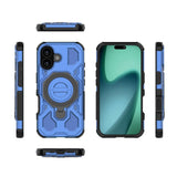 EIDERWOOD  iPhone 17 Håndværker Mobil Cover - Magnetisk Kickstand - MagSafe Kompatibel - Blå