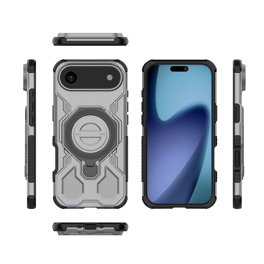 EIDERWOOD  iPhone Air Håndværker Mobil Cover - Magnetisk Kickstand - MagSafe Kompatibel - Grå