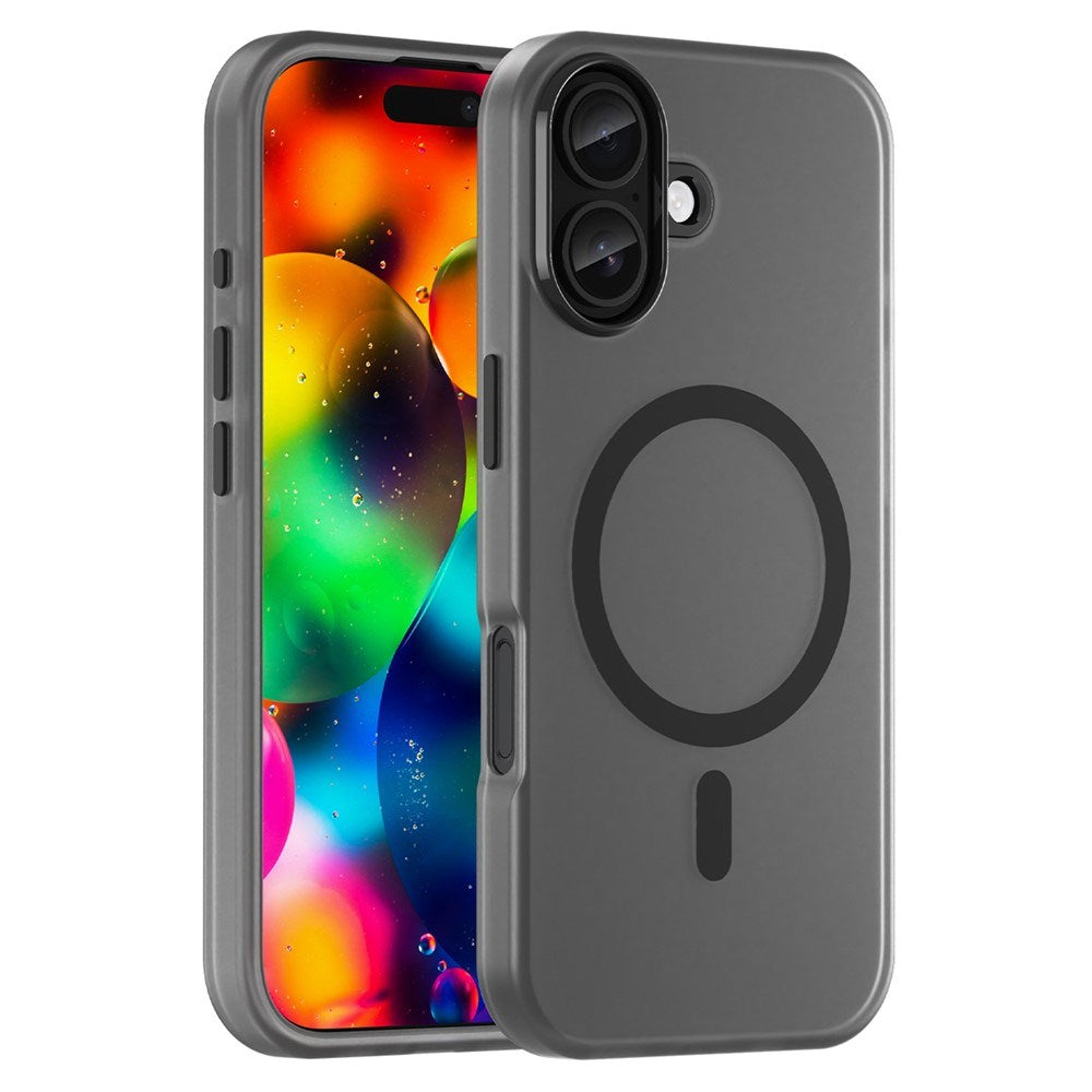 EIDERWOOD iPhone 17 Hybrid Plast Mobil Cover - MagSafe Kompatibel - Mat Gennemsigtig / Sort