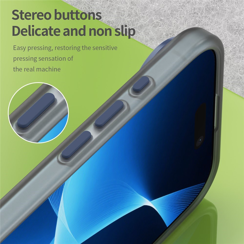 EIDERWOOD iPhone Air Hybrid Plast Mobil Cover - MagSafe Kompatibel - Mat Gennemsigtig / Mørkeblå