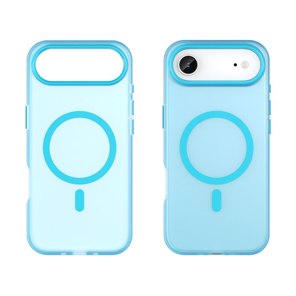 EIDERWOOD iPhone Air Hybrid Plast Mobil Cover - MagSafe Kompatibel - Mat Gennemsigtig / Blå