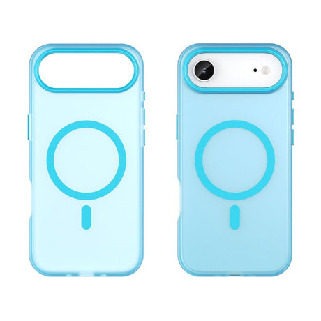 EIDERWOOD iPhone Air Hybrid Plast Mobil Cover - MagSafe Kompatibel - Mat Gennemsigtig / Blå