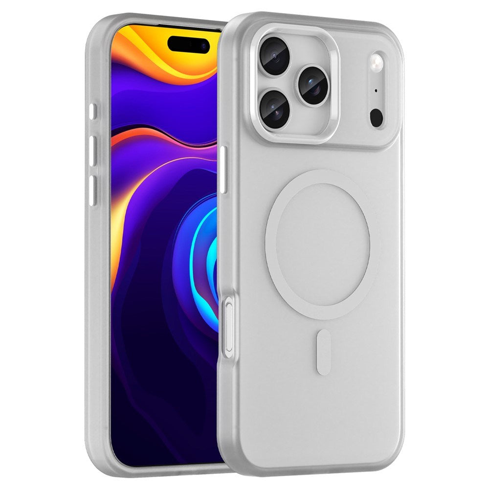 EIDERWOOD iPhone 17 Pro Max Hybrid Plast Mobil Cover - MagSafe Kompatibel - Mat Gennemsigtig / Hvid