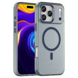 EIDERWOOD iPhone 17 Pro Max Hybrid Plast Mobil Cover - MagSafe Kompatibel - Mat Gennemsigtig / Mørkeblå