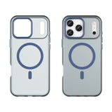 EIDERWOOD iPhone 17 Pro Max Hybrid Plast Mobil Cover - MagSafe Kompatibel - Mat Gennemsigtig / Mørkeblå