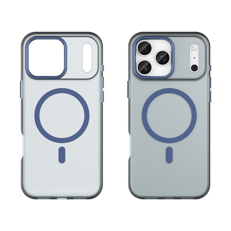 EIDERWOOD iPhone 17 Pro Max Hybrid Plast Mobil Cover - MagSafe Kompatibel - Mat Gennemsigtig / Mørkeblå