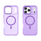 EIDERWOOD iPhone 17 Pro Max Hybrid Plast Mobil Cover - MagSafe Kompatibel - Mat Gennemsigtig / Lilla