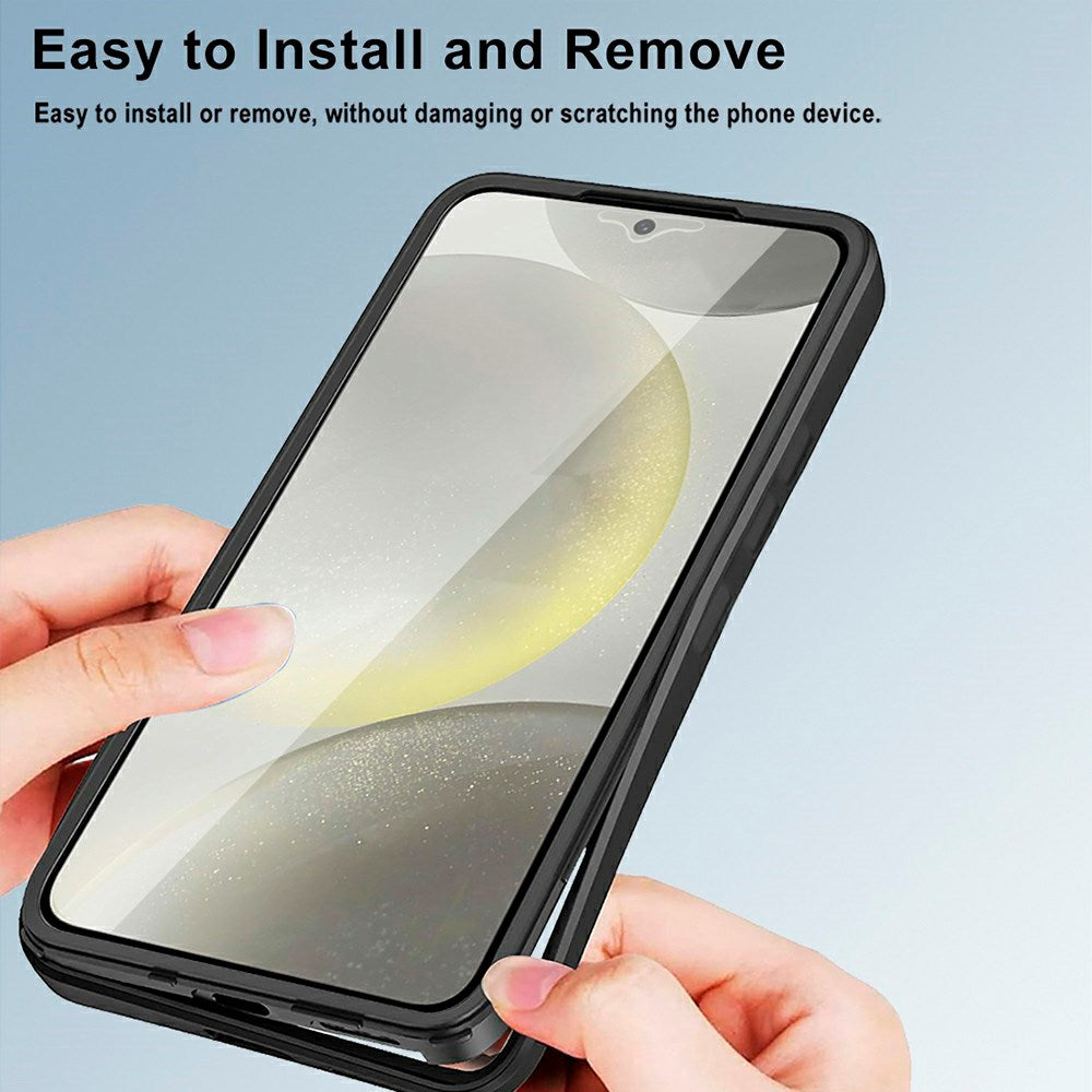 Samsung Galaxy S25 FE - EIDERWOOD 2-i-1 Plastik Cover m. Indbygget Skærmbeskyttelse - Grøn