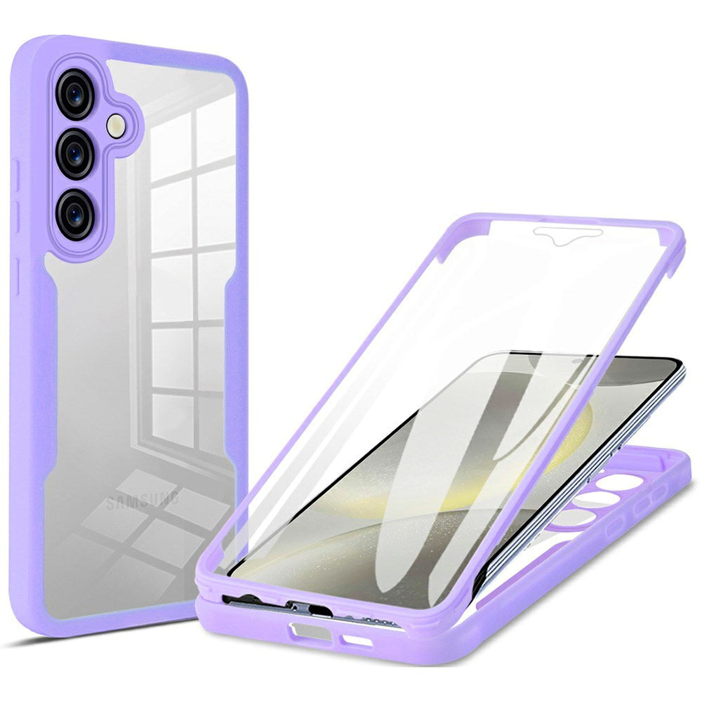 Samsung Galaxy S25 FE - EIDERWOOD 2-i-1 Plastik Cover m. Indbygget Skærmbeskyttelse - Lilla