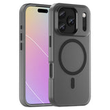 EIDERWOOD iPhone 17 Pro Hybrid Plast Mobil Cover - MagSafe Kompatibel - Mat Gennemsigtig / Sort