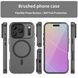 EIDERWOOD iPhone 17 Pro Hybrid Plast Mobil Cover - MagSafe Kompatibel - Mat Gennemsigtig / Sort